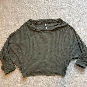 Free People Olive Green Sweater